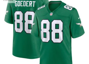 feature image Mens Philadelphia Eagles Dallas Goedert Nike Kelly Green Alternate Game Player Jersey stylepulseusa 1