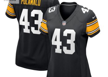 feature image Womens Pittsburgh Steelers Troy Polamalu Nike Black Retired Player Jersey stylepulseusa 1