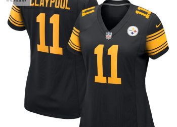 feature image Womens Pittsburgh Steelers Chase Claypool Nike Black Alternate Game Jersey stylepulseusa 1