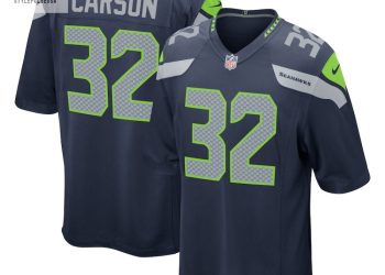 feature image Mens Seattle Seahawks Chris Carson Nike Navy Game Player Jersey stylepulseusa 1