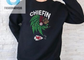 feature image Kansas City Chiefs Super Bowl Champions Chiefin Weed Smoking Indian T Shirt fashionwaveus 1
