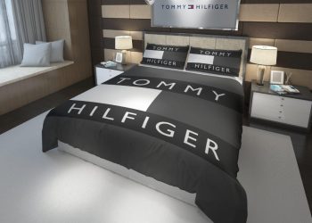 feature image Tommy Hilfiger Logo Custom Bedding Set Duvet Cover4 elitetrendwear 1