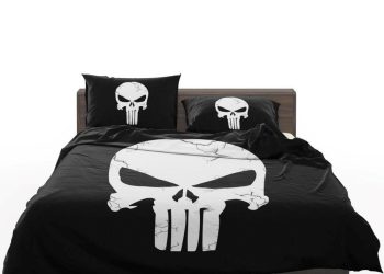 feature image Bedding Set Marvel Punisher Logo Original Sin elitetrendwear 1