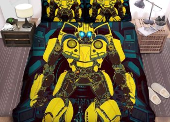 feature image Transformer Bumblebee In Detailed Animation Art Bed Sheets Duvet Cover Bedding Sets elitetrendwear 1