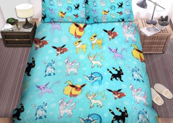 feature image Pokemon Eevee Evolutions Bed Sheets Duvet Cover Bedding Sets elitetrendwear 1