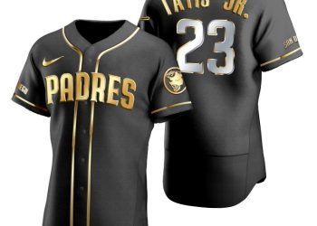 feature image Padres Fans Get Your Golden Tatis Jr. 23 Black Jersey stylepulseusa 1