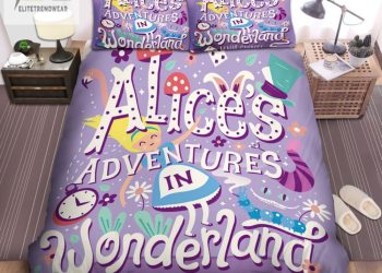 feature image Dream Crazy Quirky Alice In Wonderland Bedding Sets elitetrendwear 1