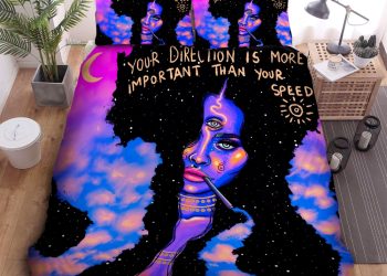 feature image Trippy Hippie Weed Girl Duvet Cozy Quirky Bedding Sets elitetrendwear 1