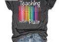 feature image Funny Unique Teaching With Flair Shirt Stand Out In Class hotcouturetrends 1