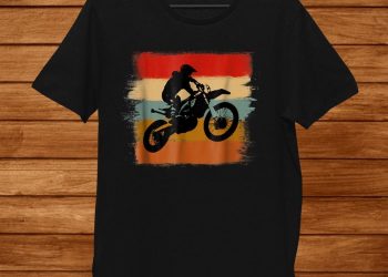 feature image Funny Vintage Motocross Shirt Retro Dirt Bike Enduro Stripes hunghuken 1