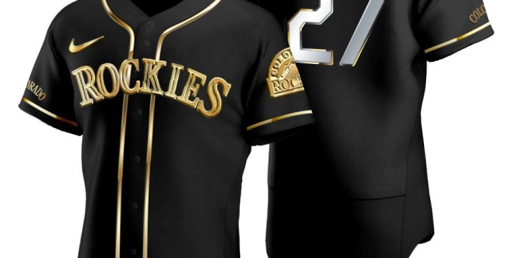 feature image Colorado Rockies 27 Trevor Story Mlb Golden Brandedition Black Jersey Gift For Rockies Fans stylepulseusa 1
