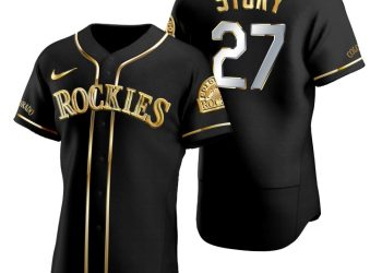 feature image Colorado Rockies 27 Trevor Story Mlb Golden Brandedition Black Jersey Gift For Rockies Fans stylepulseusa 1