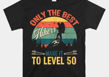 feature image Level 50 Hiker Vintage 50Th Birthday Tee With Humor hunghuken 1