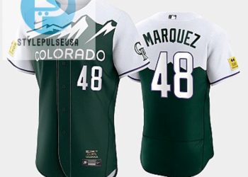 feature image Mens Colorado Rockies 48 German Marquez 202223 City Connect Green Jersey stylepulseusa 1