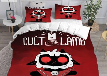 feature image Cult Of The Lamb Bedding Sets Gift For Fathers Day Halloween Christmas elitetrendwear 1