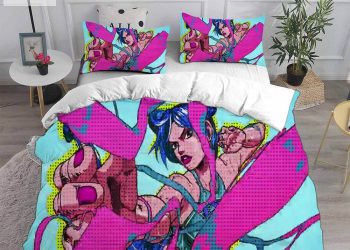 feature image Anime Jojos Bizarre Adventure Stone Ocean Bedding Sets Duvet Cover Flatsheet Pillowcases For Every Bedroom elitetrendwear 1