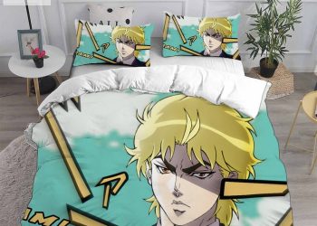 feature image Anime Jojos Bizarre Adventure Stone Ocean Bedding Sets Gift For Wife Husband Besties elitetrendwear 1